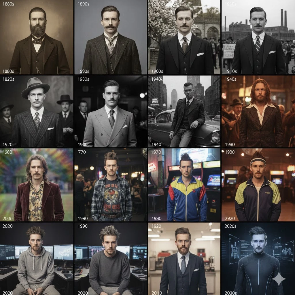 Decade Grid Transformation - 1880s to Present