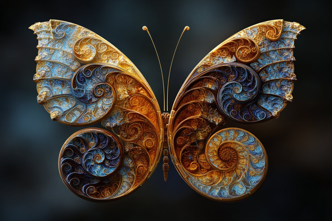 Fibonacci spiral fusion of a subject