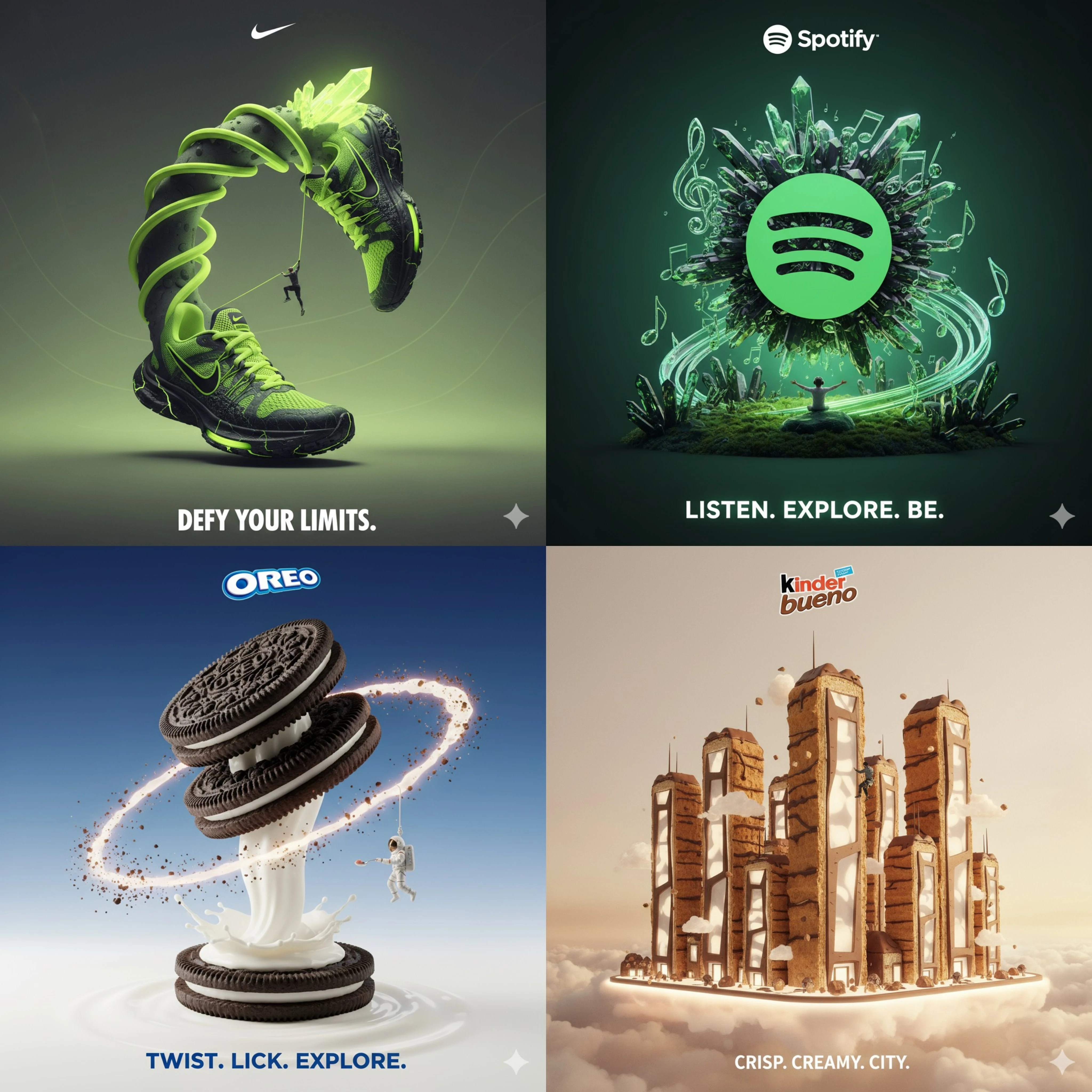 Surreal 3D Advertising Shot