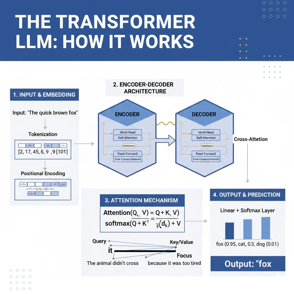 Transformer LLM Infographic