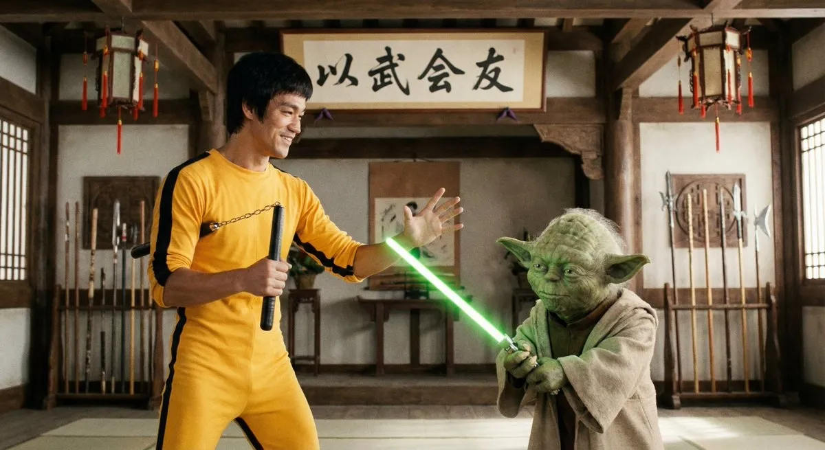 Bruce Lee Yoda Sparring