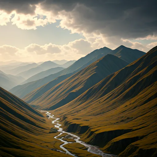 dull, low-resolution photo of a mountain landscape